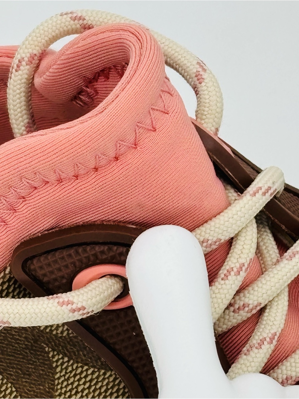 Coach C270 Tech Runner Sneakers Womens 7B Signature Monogram Pink Chunky Shoes - Picture 4 of 16